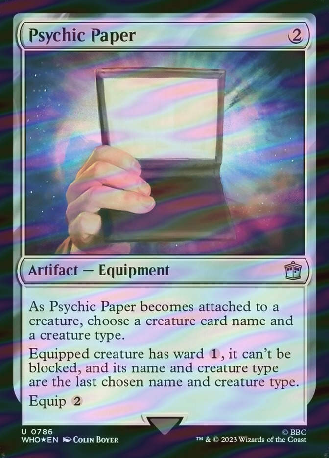 Psychic Paper (WHO) (786) / Surge Foil
