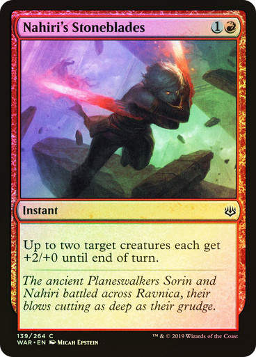 Nahiri's Stoneblades (WAR) (139) / Foil
