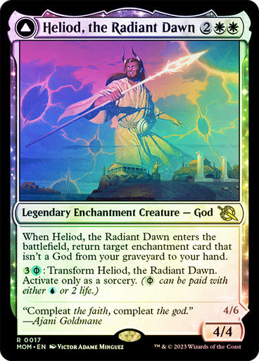 Heliod, the Radiant Dawn // Heliod, the Warped Eclipse (mom) / Foil — cara 1 de 2