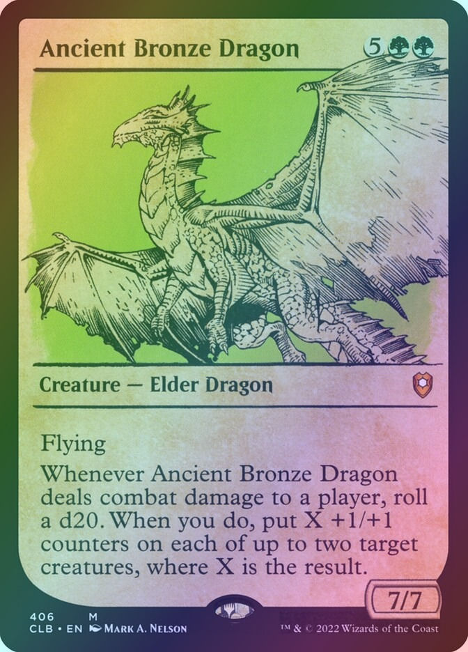 Ancient Bronze Dragon (CLB) (406) / Showcase / Foil