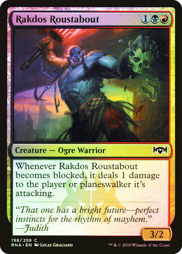 Rakdos Roustabout (RNA) (198) / Foil