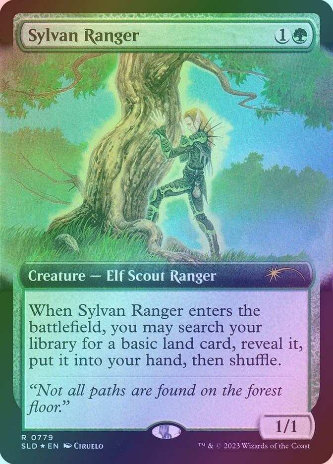 Sylvan Ranger (SLD) (779) / Extended Art / Foil