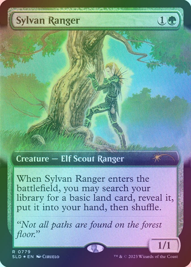 Sylvan Ranger (SLD) (779) / Extended Art / Foil