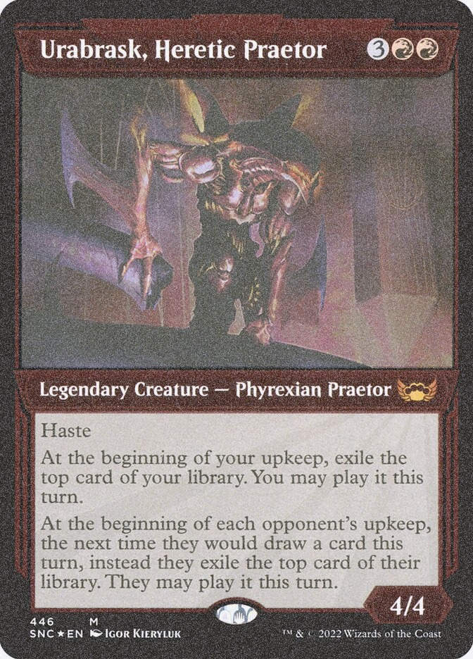 Urabrask, Heretic Praetor (SNC) (446) / Showcase / Foil Etched
