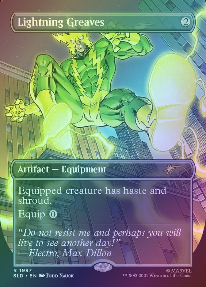 Lightning Greaves (SLD) (1987) / Borderless / Foil