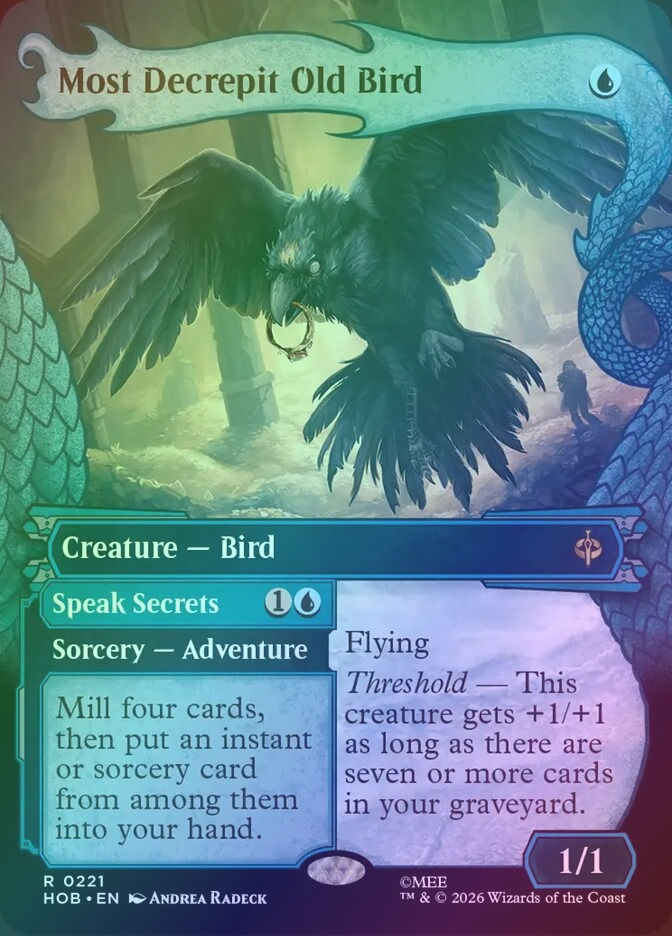 Most Decrepit Old Bird // Speak Secrets (HOB) (221) / Showcase / Foil