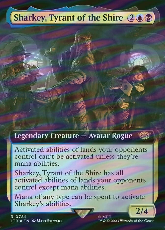 Sharkey, Tyrant of the Shire (LTR) (784) / Extended Art / Surge Foil