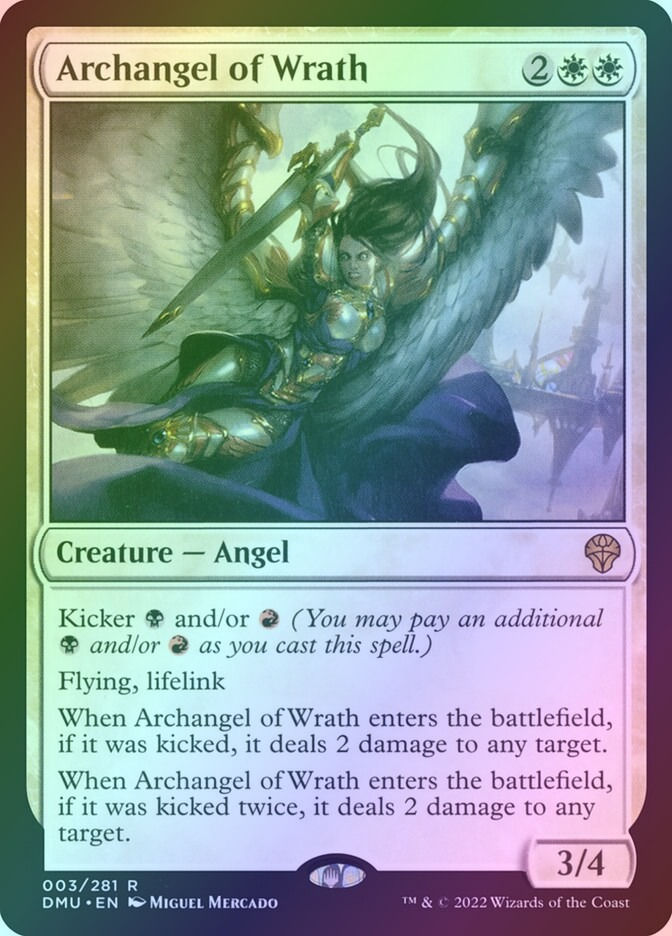 Archangel of Wrath (DMU) (3) / Foil