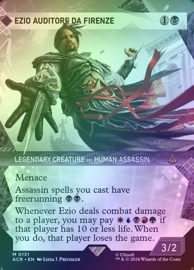 Ezio Auditore da Firenze (ACR) (131) / Borderless / Showcase / Foil