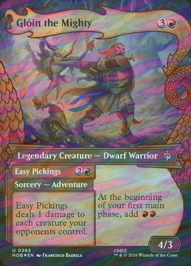 Glóin the Mighty // Easy Pickings (HOB) (263) / Surge Foil