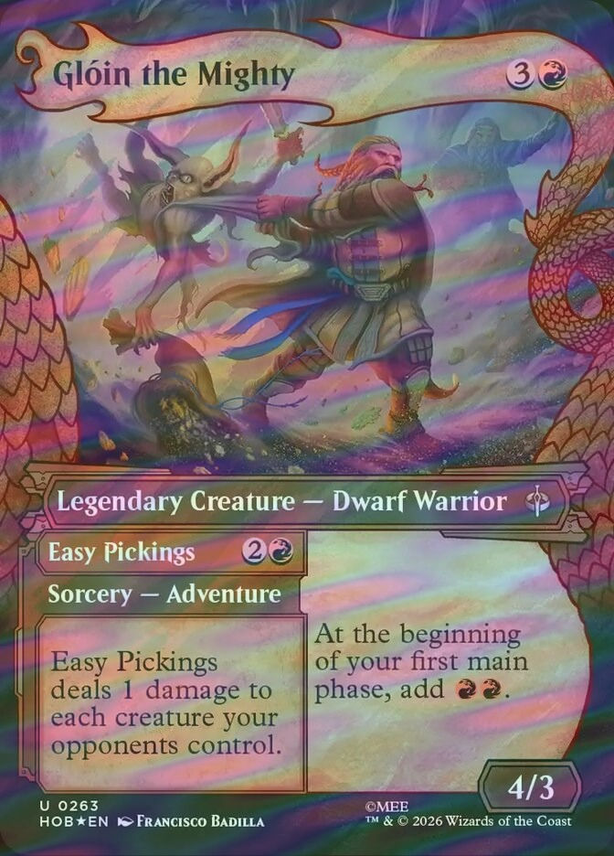 Glóin the Mighty // Easy Pickings (HOB) (263) / Surge Foil