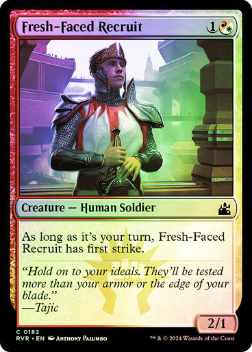 Fresh-Faced Recruit (rvr) (182) / Foil