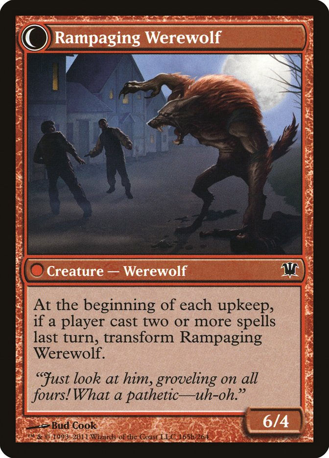 Tormented Pariah // Rampaging Werewolf (ISD) (165) — cara 2 de 2