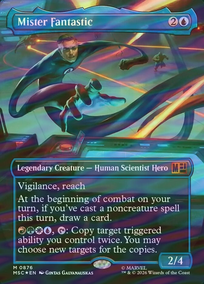 Mister Fantastic (MSC) (876) / Borderless / Surge Foil