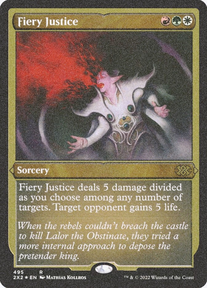 Fiery Justice (2X2) (495) / Foil Etched