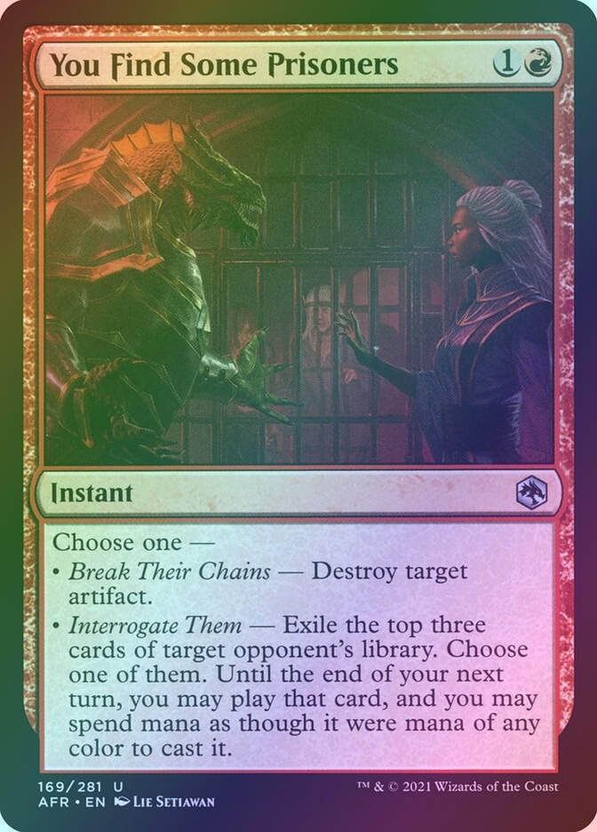 You Find Some Prisoners (AFR) (169) / Foil