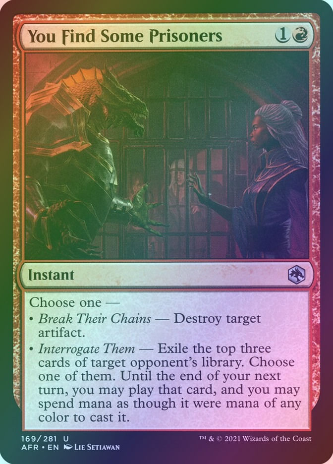 You Find Some Prisoners (AFR) (169) / Foil