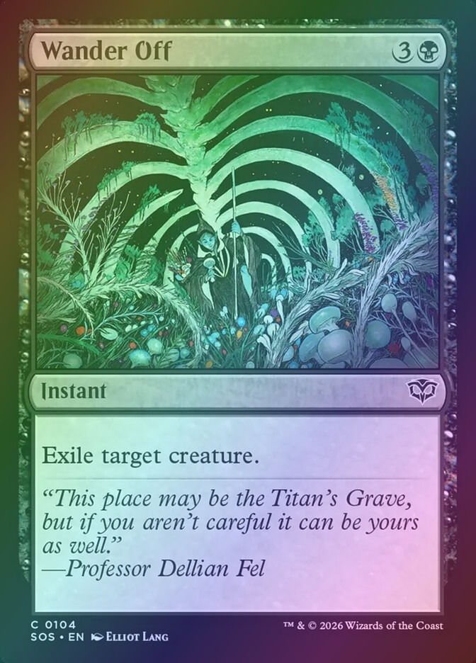 Wander Off (SOS) (104) / Foil