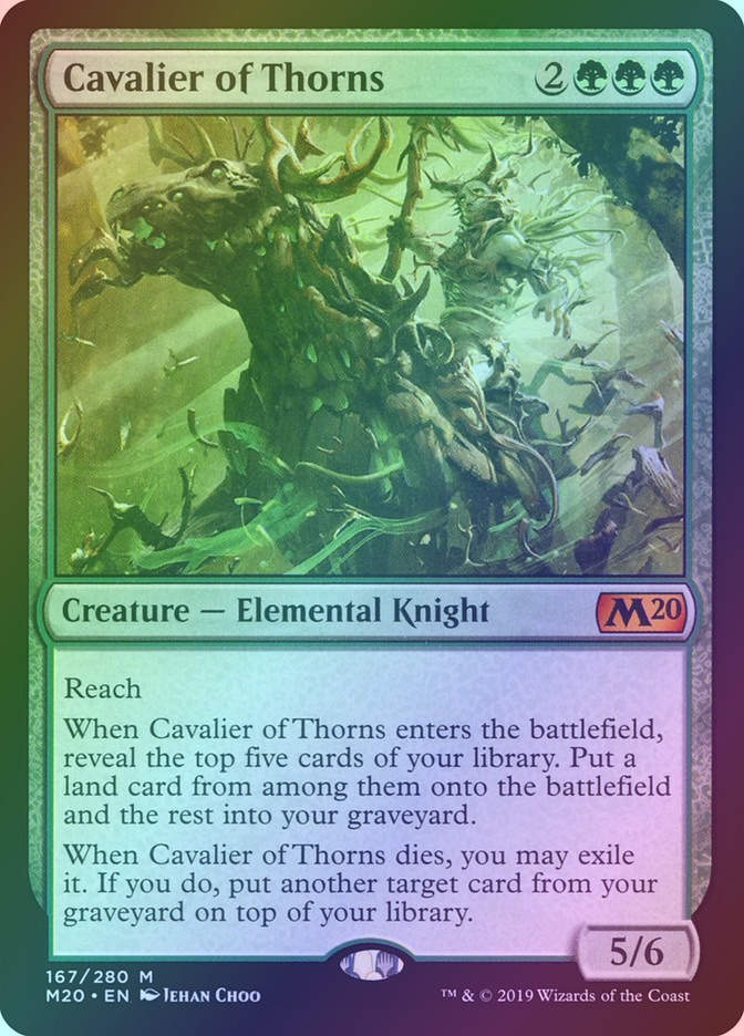 Cavalier of Thorns (M20) (167) / Foil