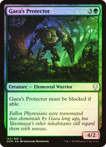 Gaea's Protector (DOM) (162) / Foil