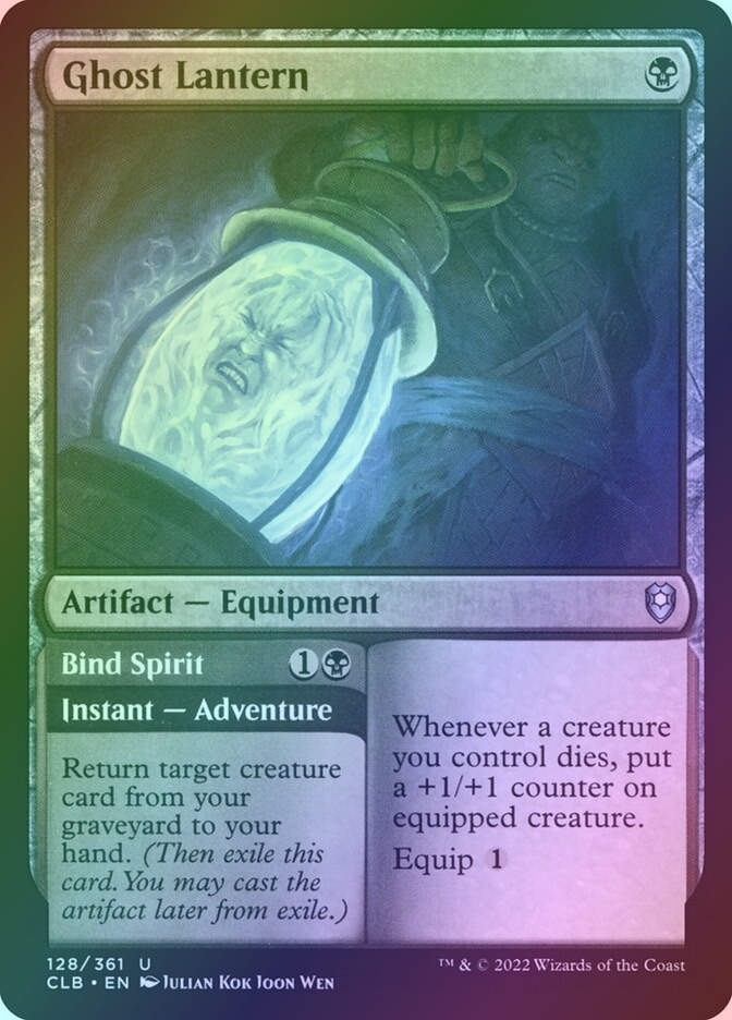 Ghost Lantern // Bind Spirit (CLB) (128) / Foil