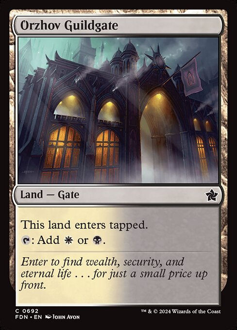 Orzhov Guildgate (FDN) (692) (Starter)