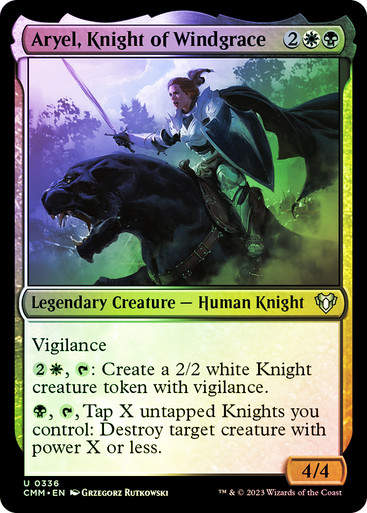 Aryel, Knight of Windgrace (cmm) / Foil