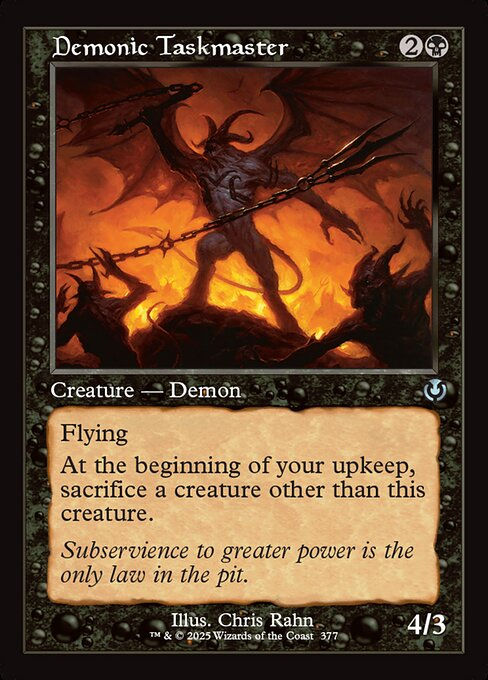 Demonic Taskmaster (INR) (377) / Retro Frame
