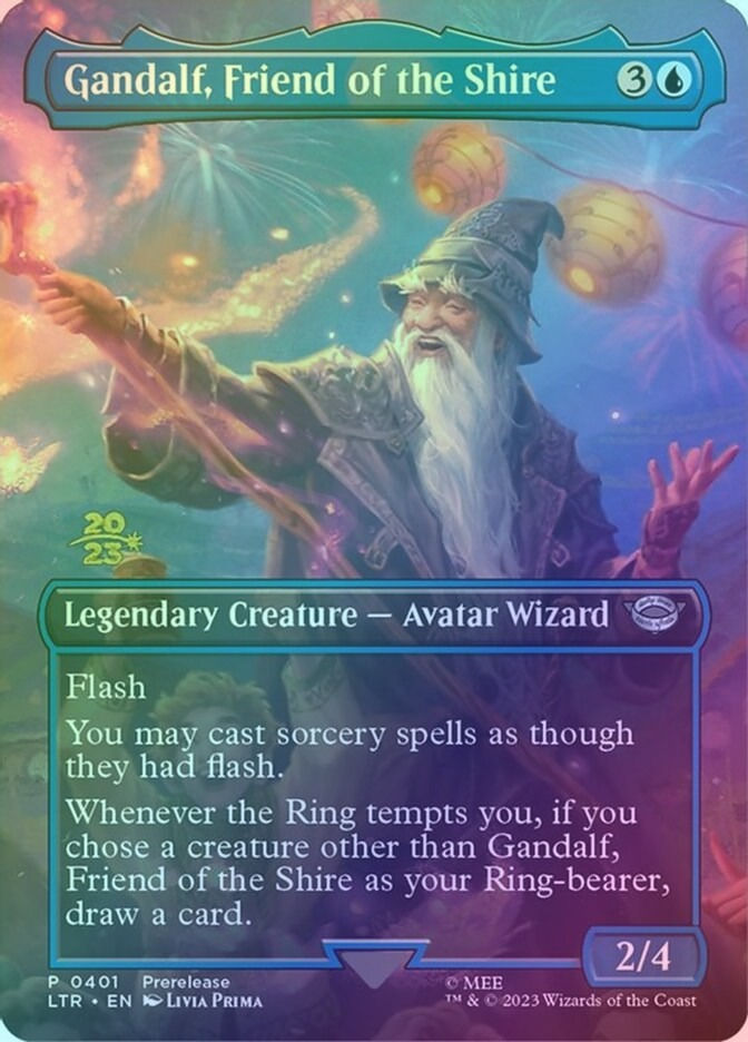 Gandalf, Friend of the Shire (PLTR) (401s) / Borderless / Foil