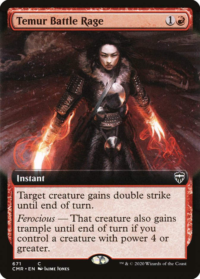 Temur Battle Rage (CMR) (671) / Extended Art