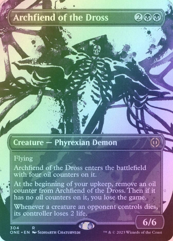 Archfiend of the Dross (ONE) (304) / Borderless / Showcase / Foil