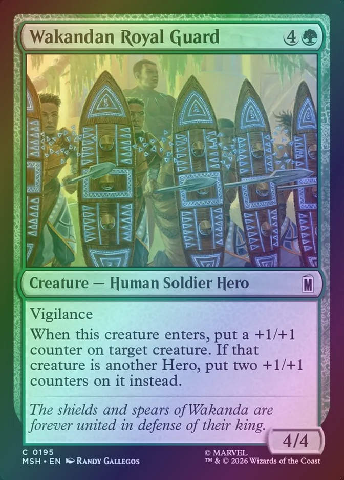 Wakandan Royal Guard (MSH) (195) / Foil
