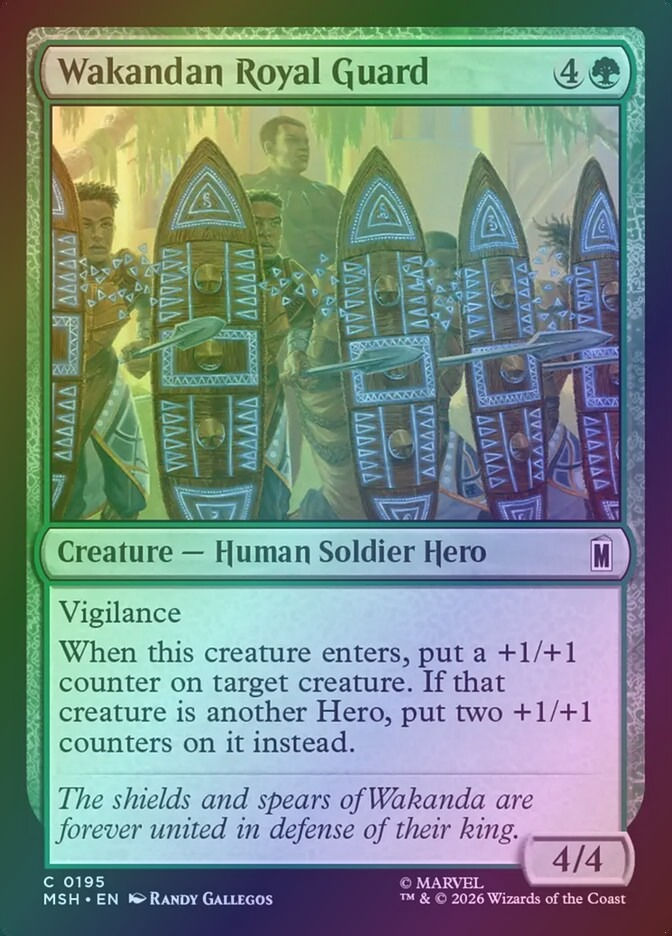 Wakandan Royal Guard (MSH) (195) / Foil