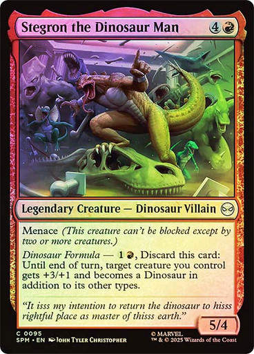 Stegron the Dinosaur Man (SPM) (95) / Foil