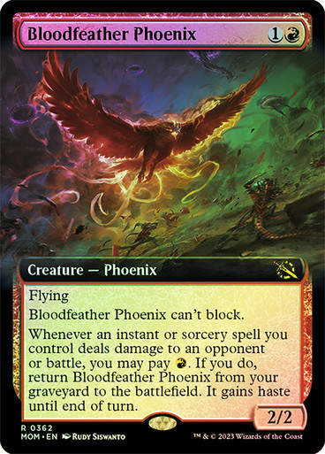 Bloodfeather Phoenix (mom_362) / Extended Art / Foil