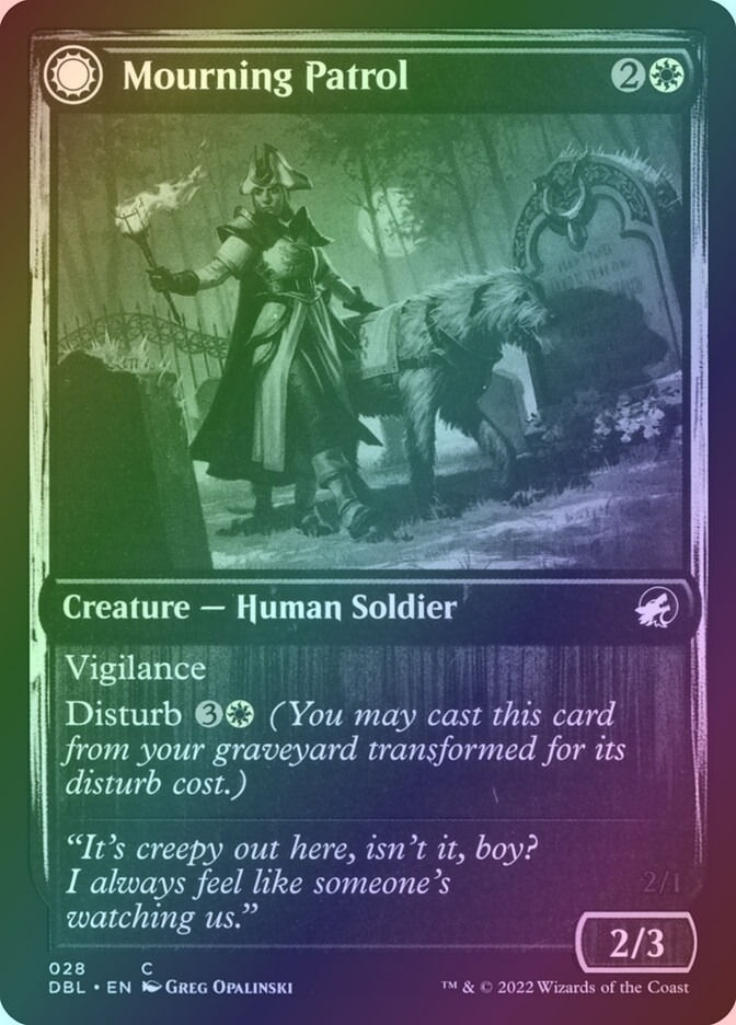 Mourning Patrol // Morning Apparition (DBL) (28) / Foil — cara 1 de 2