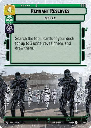 Remnant Reserves (Hyperspace) (SHD_#362) / Foil