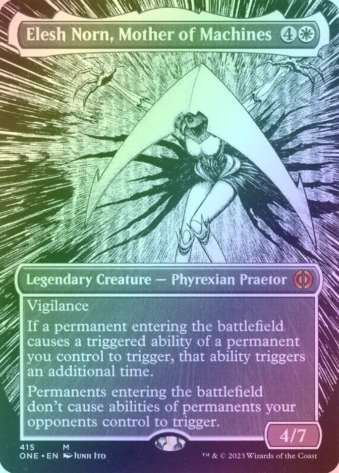 Elesh Norn, Mother of Machines (ONE) (415) / Borderless / Foil