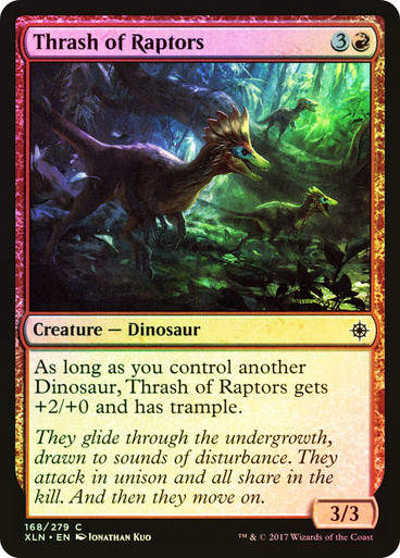 Thrash of Raptors (XLN) (168) / Foil