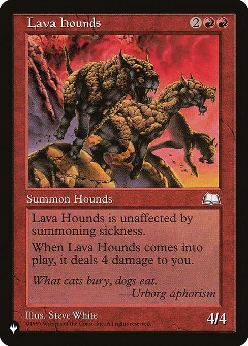 Lava Hounds (PLST) (WTH-109)