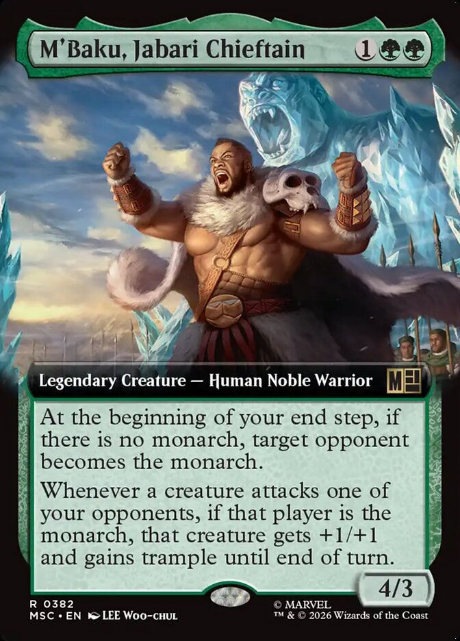 M'Baku, Jabari Chieftain (MSC) (382) / Extended Art