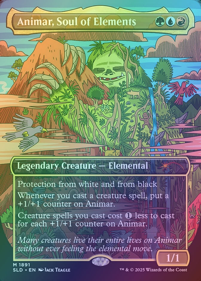 Animar, Soul of Elements (SLD) (1891) / Borderless / Foil