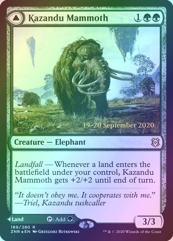 Kazandu Mammoth // Kazandu Valley (PZNR) (189s) / Foil