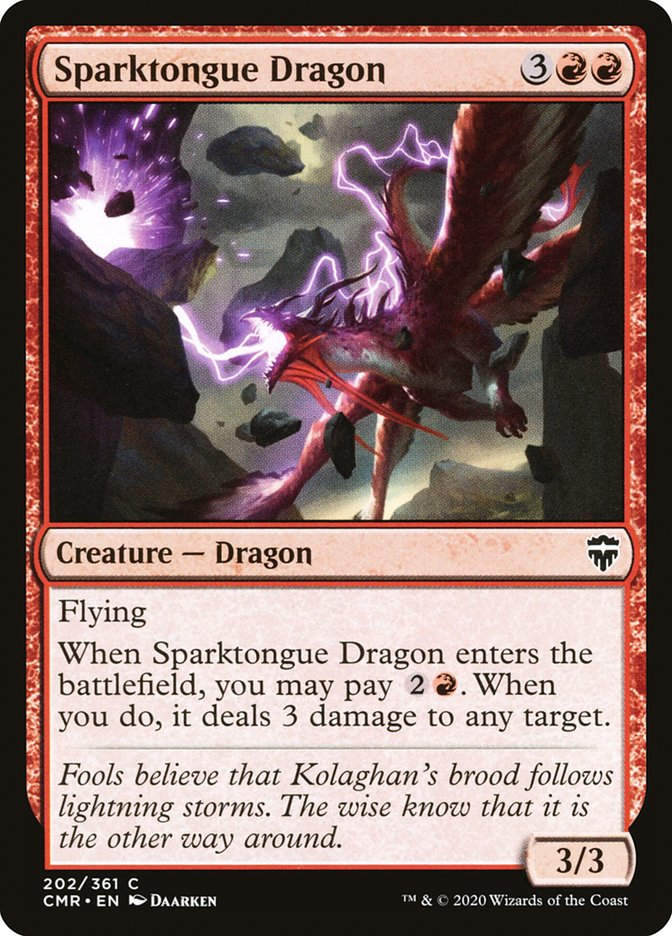 Sparktongue Dragon (CMR) (202)