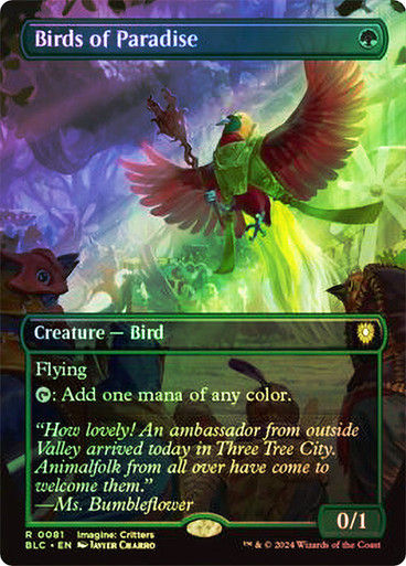 Birds of Paradise (blc) (81) / Borderless Foil