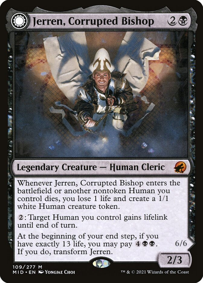 Jerren, Corrupted Bishop // Ormendahl, the Corrupter (MID) — cara 1 de 2
