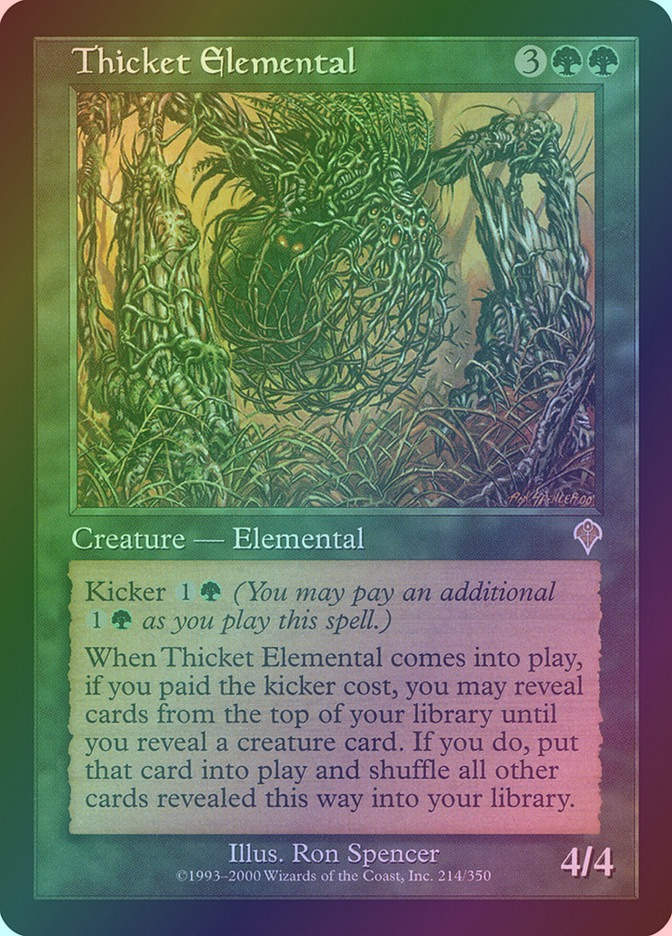 Thicket Elemental (INV) (214) / Foil