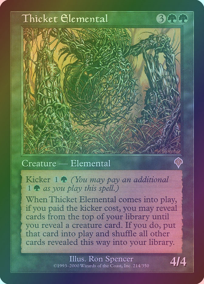 Thicket Elemental (INV) (214) / Foil