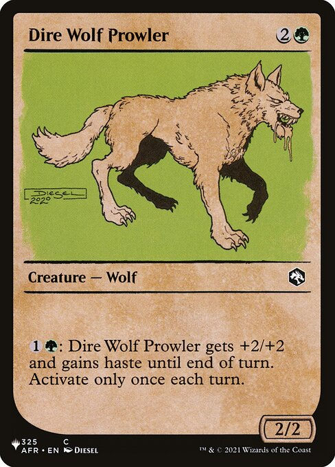 Dire Wolf Prowler (PLST) (AFR-325) / Showcase