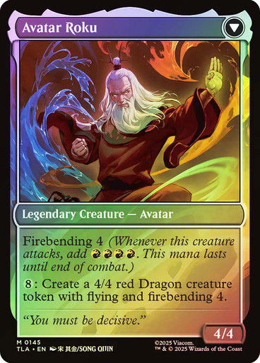 The Legend of Roku // Avatar Roku (TLA) (145) / Foil — cara 2 de 2